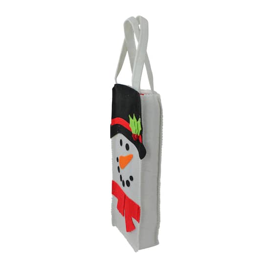 Snowman Pouch with Christmas Place Mats - 13.5" - Set of 4